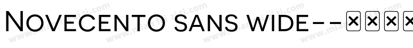 Novecento sans wide-字体转换